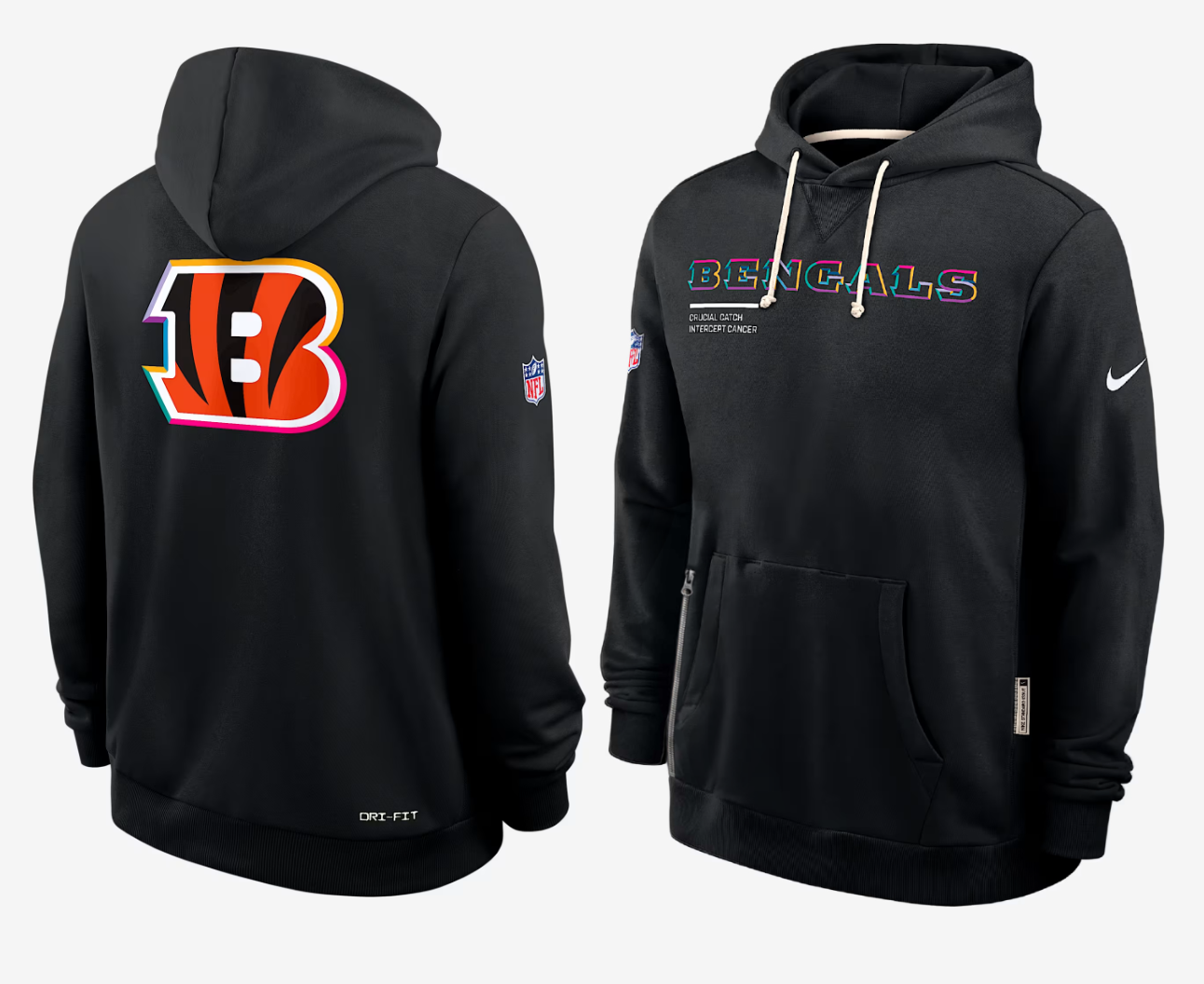 Men Cincinnati Bengals black 2025 Nike NFL hoodie